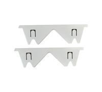 Generic 4 Pièces Couvre-plaques de Cuisine Protection Joint Accessoire Réfrigérateur Inox Facile à Installer Résistant à La Chaleur Adapté à L'Usage Domestiqu, Blanc
