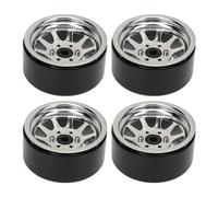 Generic 4 Pièces en Acier allié de Zinc 1,9 Pouces Ensemble de Jantes de Voiture sur Chenilles RC pour SCX10 II III, Résistance élevée à l'abrasion Durable, Performances Améliorées pour Les Amateurs
