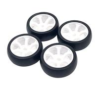 Generic 4 Pièces Pneus Voiture Télécommandée Roues Accessoires Modèle Alliage Léger Persistance pour Collection Jeu Amateurs, diamètre