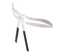 Generic 4 Types de Règle à Sourcils, Pochoir D'équilibre de Mesure Précise pour une Forme Parfaite des Sourcils, adapté à Tout le Monde (ondulés)