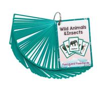 Generic 48 Cartes Pédagogiques sur Les Animaux, Outils D'apprentissage Des Capacités Cognitives, Cadeaux pour Enfants, Jouets éducatifs pour Enfants