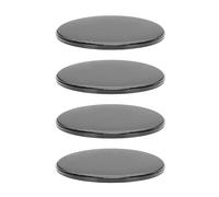 Generic 4pcs Horaire de Gril en Acier Rond Protecteur Cold Roulé à Froid, ABS Circulaire Mesh Circle Couvercle de Grille Couvercle de la Calandre pour la Voiture DIY Automobile, Grils en Haut-parleurs