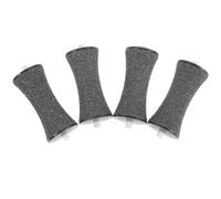 Generic 4pcs Têtes de Rouleau pour Pédicure Électrique, Accessoires Noirs en Abs et Pom, Lavables et Pratiques pour Soin des Pieds