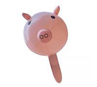 Generic 4x Ballons Animaux, Joli Ballon Tête de Cochon, Ballons Gonflables pour Pâtisserie, Jouets pour Enfants, Fête Prénatale, Activités de Fête, Décoration