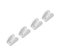 Generic 5-8 Mm, 6-10 Mm SPACE SPERSION D'ÉTAPLE EN Verre ALUMINUM, Clamp/Holder EN Verre, pour Réparer l'écurie EN pour Fixer la Main Courante de l'escalier balustré (Demi-cercle moyen [pince de