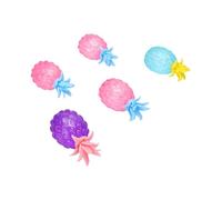 Generic 5 Balles Anti-Stress en Forme D'ananas, Jouet de Fruits à Presser Réaliste et pour Soulager Le Stress, Cadeaux de Fête