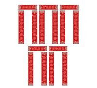 Generic 5 Lots de Papier à Distiques Vierge, Rouleaux Duilian, 17 X 104 Cm, Ornements D'écriture Décoratifs à Faire Soi-même, Papier Xuan Rouge pour Les C, Style B