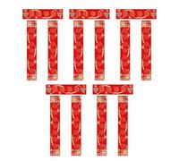 Generic 5 Lots de Papier à Distiques Vierge, Rouleaux Duilian, 17 X 104 Cm, Ornements D'écriture Décoratifs à Faire Soi-même, Papier Xuan Rouge pour Les C, Style F