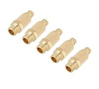 Generic 5 Pcs/Réglage de Vitesse de Vitesse Mâle Filtre de Bronze Mâle en Laiton Pneumatique Silencieux Silencieux de Flux D'air Contrôle de 1/8 Bsp Vanne