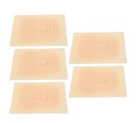 Generic 5 Pièces Peau de Pratique du Visage en Silicone Souple-outil de Formation de Microblading Réaliste pour les Maquilleurs-réutilisable et Facile à Nettoyer