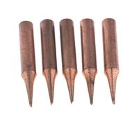 Generic 5 Pièces Pointe de Fer à Souder 936 Cuivre Pur Remplaçable Compatible avec Stations de Soudage Faible Température Adapté aux Ateliers Réparations, Cuivre -t-1c