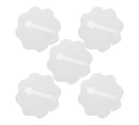 Generic 5 Ventilateurs Portables Vierges pour Sublimation en Pet Blanc, Double Face, Légers, Forme Fleur, Lot de 5, pour Mariages et Événements D'entreprise