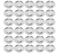 Generic 50 Anneaux de Percussion en Acier Inoxydable Argenté pour Tambourin à Main, Son Clair et Utilisation Polyvalente, Accessoires pour Performances Musicales