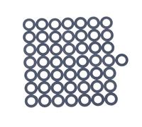 Generic 50 Pcs Joints de Bouchon de Vidange D'huile Durables Adaptés pour/Fit pour, Alliage D'aluminium, Pièces de Rechange économiques et Pratiques, Installation Facile