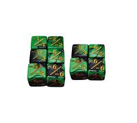 Generic 50 Pièces Dés Dés D12mm Ensemble Dés pour Jeux RPG Dés pour Enfants Acrylique Convient pour Animation Scolaire Fête, Signe de soustraction