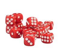 Generic 50 X 12mm Dés Dice Spot Opaques Six Face Jeux de Dés D6 D & D RPG - Rouge