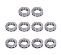 Generic 51104 Kit de 10 Roulements de Butée, Roulement de Charge Axiale pour Crochets de Grue, Pompes Verticales, Vérins et Réducteurs à Basse Vitesse, Roulements Métalliques Miniatures Détachables