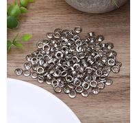 Generic 5mm Laiton Double Face Oeillets Rivets Oeillet 100pcs pour Chaussures, Ceintures, Artisanat du Cuir "Oeillets en Métal de Style Occidental en Gris Argenté", Bronze" (SILVER)