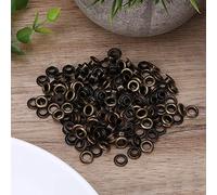 Generic 5mm Laiton Double Face Oeillets Rivets Oeillet 100pcs pour Chaussures, Ceintures, Artisanat du Cuir "Oeillets en Métal de Style Occidental en Gris Argenté", Bronze" (Bronze)