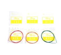 Generic 6 Pièces Ensemble de Cordes de Guitare en Nylon et Métal de Remplacement en Alliage de Cuivre Durable Ton élevé pour Guitare Acoustique Classique Revêtements Colorés Transparents