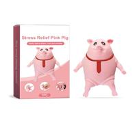 Generic 6 Pièces Ensemble de Jouets Sensoriels Extensibles en Forme de Cochon, Jouet élastique Doux pour Soulager Le Stress pour la Gestion de l'anxiété, Divertissement Amusant pour Adultes et (6