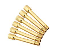 Generic 6 Pièces Vis de Montage de Selle Trémolo Durables pour Guitare électrique, Opération Facile, Accessoires de Guitare pour Guitaristes, Métal 1,5 X 0,2 Pouces, Adaptés à la et à la Basse (GOLD)