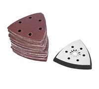 Generic 61 PCS 90 Mm 6 Trous de Grainage Fond de Verre Oscillaire Multi -Tool