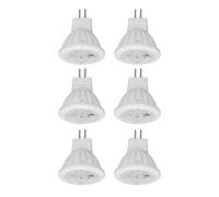 Generic 6pcs Mr11 LED Light Bulb, 4W GU4 Dual Pin Bulb 120° Wide Angle Illumination Dimmable 360lm Lamp for Homes and Walkway Garden Landscape Areas 220 Voltage (White Lighting)