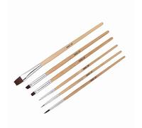 Generic 6pcs Pinceaux de Maquillage pour Le Visage d'halloween de Haute qualité Pinceaux de Peinture à l'huile et à L'aquarelle pour la Peinture Artistique, Faciles à Nettoyer, pour Les Débutants et
