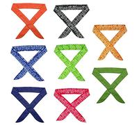 generic 8 Pièces Enveloppement de Cou de Refroidissement, Enveloppe D'écharpe de Refroidissement, Serviette Glacée Fraîche d'été, Bandeau de Refroidissement pour le Camping de Randonnées