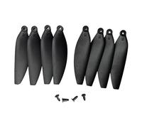 Generic 8 Pièces Quadcopter Propeller Accessoires Hélice Drone Remplaçables Pièce Détachée Léger Haute Résistance Élément Portable PP Métal Professionnel pour, Noir