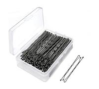 Generic 900 pièces Noir Épingles à cheveux, épingles pour femmes et filles, barrettes ondulées invisibles en gros avec boîte de rangement, pince sans douleur pour tous types de cheveux