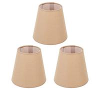 Generic Abat-jour en Tissu, 3 Pièces, Diffuseur de Lumière Douce et élégant pour Chambre à Coucher et Salon, Design Moderne en Tissu Durable (Kaki)