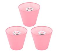 Generic Abat-jour en Tissu, 3 Pièces, Diffuseur de Lumière Douce et élégant pour Chambre à Coucher et Salon, Design Moderne en Tissu Durable (PINK)