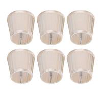 Generic Abat-jour en Tissu pour Lampe Suspendue, Couverture de Lustre Moderne et élégante pour la Décoration de la Maison, Jaune doré, 3,3x4,3x4,7 Pouces, 6 Pièces