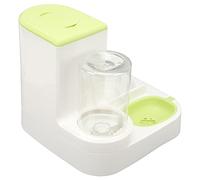 Generic Abreuoutoir pour Chat de Compagnie, Technique D 'Alimentation par gravité à Remplissage Automatique Pratique, Simple à Netoyer, Abréuuertoir pour Chat Integré Amovible pour Hôtel (Green)