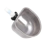 Generic Abreuvoir pour Lapins en Acier Inoxydable, Petit Bol à Boire pour Lapins avec Connecteur en T Facile à Installer et Fixation par Plaque de Serrage, adapté aux Cages D'élevage (tee-shirt fendu)