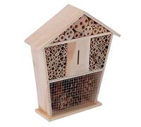 Generic Abri en Bois pour Abeilles, Passage Tubulaire pour la Nidification des Insectes, Maintien de L'écologie du Jardin, Bois de Pin de qualité, Couleur, 9,8 X 8,7 X 2,6 Pouces