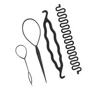 Generic Accessoires de Coiffure Durables, Ensemble D'outils de Coiffure pour Femmes, Cheveux Longs, Fête de Mariage, 4 Pièces, éponge en Plastique et Métal (N ° 1 4 pièces)