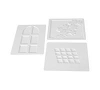 Generic Accessoires de Photographie Lumière et Ombre, Ensemble de 3 Planches de Fond en PVC de Petite Taille pour Les Séances Photo à Plat sur Table, Planches de Toile de Fond Blanches pour (Style 3)