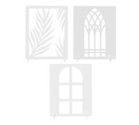 Generic Accessoires de Photographie Lumière et Ombre, Ensemble de 3 Planches de Fond en PVC de Petite Taille pour Les Séances Photo à Plat sur Table, Planches de Toile de Fond Blanches pour (Style 1)