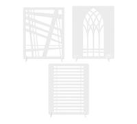 Generic Accessoires de Photographie Lumière et Ombre, Ensemble de 3 Planches de Fond en PVC de Petite Taille pour Les Séances Photo à Plat sur Table, Planches de Toile de Fond Blanches pour (Style 5)