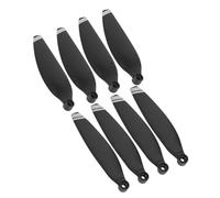 Generic Accessoires de Rechange pour Drones Hélices de Lame D'aile Légères pour Mini, Forte Poussée, Remplacement Pratique, 8 Pièces Noires avec Bord argenté, Convient aux Pilotes Professionnels