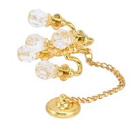 Generic Accessoires pour Maison de Poupée, Lustre Vif, Petite Lumière pour Une Utilisation Polyvalente (Doré)