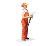 Generic Accessoires pour Maquettes de Stations-service, En Résine Peinte à La Main, pour Dioramas, Petits éléments de Construction, Décoration, Employée de gaz