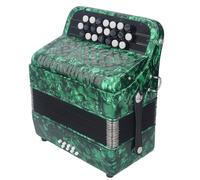 Generic Accordéon Professionnel à 22 Touches avec 8 Boutons de Basse, sensibilité pour Musiciens, Idéal pour les Spectacles et les Examens (araignée verte)