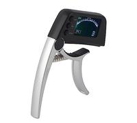 Generic Accordeur de Capodastre de Guitare en Alliage de Zinc ABS 2 en 1 avec écran LCD pour Ukulélés Classiques électriques Acoustiques, Accordeur de Capodastre à Pince Serrée pour les Performances