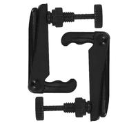 Generic Accordeur de Violon en Laiton 2pcs Réglage Fin Précis, Support de Violon Noir en Plastique pour Violonistes Professionnels et Amateurs
