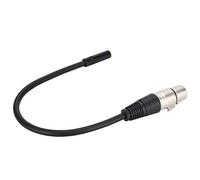Generic Adaptateur Câble, Craible 3,5 Mm Femelle vers XLR Femelle, Coque en Alliage de Zinc pour Microphone de Caméra