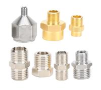 Generic Adaptateur d'aérographe, Adaptateur d' 'aérographie Professionnel de Compresseur 'air 7pcs Kit ' 'aérographe Professionnel 1/8 Pouce 1/4in BSP Connecteur pour le Tuyau ' du Compresseur